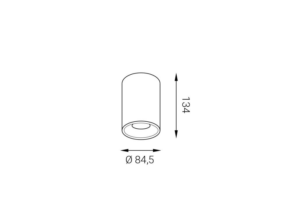 LED2 1150533 VÝPRODEJ LED2 TUBUS B, B 9W STROPNÍ ČERNÉ - LED2 Lighting (obrázek 6)