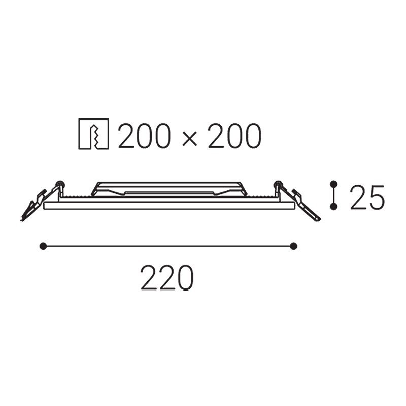 LED2 2183031 LED2 SLIM-Q, L ZÁPUSTNÉ BÍLÉ IP43 - LED2 Lighting (obrázek 3)