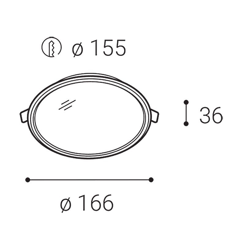 LED2 2190331 Svítidlo EASY-R, M 12W 3000K - LED2 Lighting (obrázek 3)