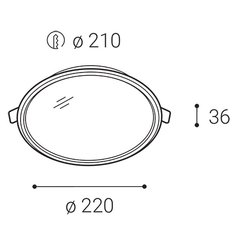 LED2 2190431 Svítidlo EASY-R, L 18W 3000K - LED2 Lighting (obrázek 3)