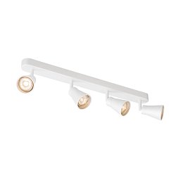 Obrázek pro produkt AVO QUAD, nástěnné a stropní svítidlo, čtyři žárovky, QPAR51, bílé, max. 4x50W - BIG WHITE (SLV)