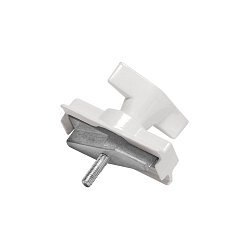 Obrázek pro produkt MECHANICKÝ ADAPTÉR pro vysokonapěťovou 3fázovou montážní kolejničku S-TRACK, dopravní bílá - BIG WHITE (SLV)