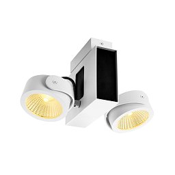 Obrázek pro produkt TEC KALU CW, LED nástěnné a stropní nástavbové svítidlo, double, bílá / černá, 60°, 3000K - BIG WHITE (SLV)