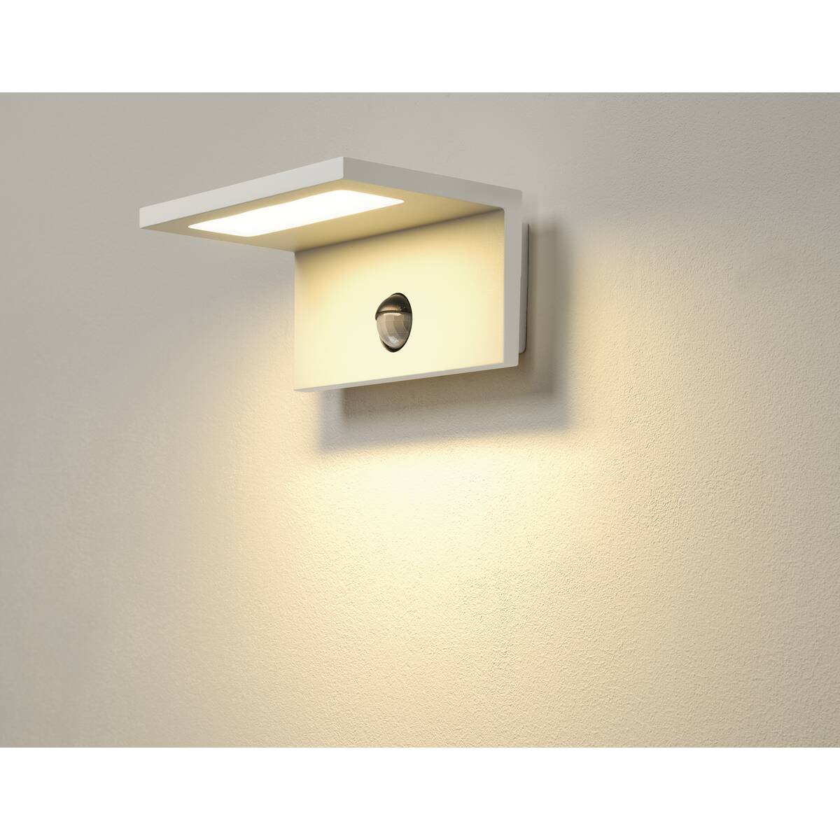 LA 1001970 LED SENSOR WL, LED venkovní nástěnné nástavbové svítidlo, IP44, BÍLÁ, 3000K - BIG WHITE (SLV) (obrázek 4)