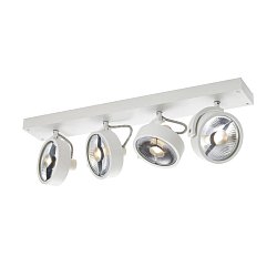 Obrázek pro produkt KALU CW, nástěnné a stropní nástavbové svítidlo, quad, QPAR111, bílá, 4x75W - BIG WHITE (SLV)