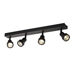 Obrázek pro produkt PURI CW, nástěnné a stropní nástavbové svítidlo, quad, QPAR51, černá, 4x50W - BIG WHITE (SLV)