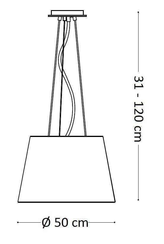 ILUX 161648 Závěsné svítidlo Ideal Lux Nordik SP4 161648 50cm - IDEALLUX (obrázek 6)
