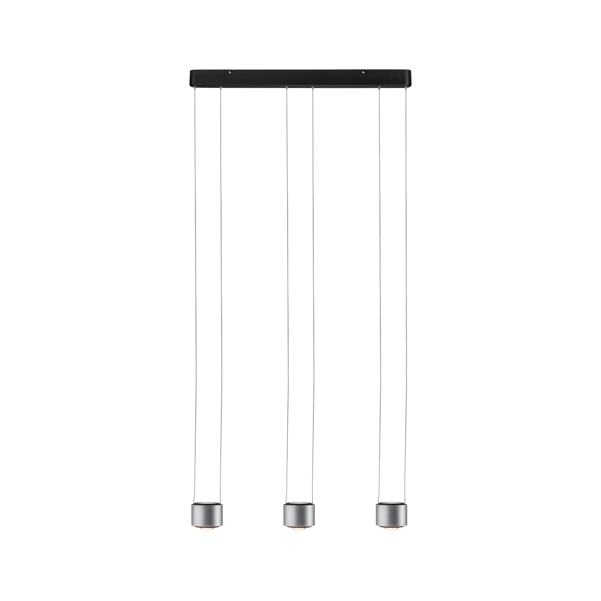 P 79720 LED závěsné svítidlo Aldan 3-ramenné 3x9W černá/hliník kartáčovaný stmívatelné - PAULMANN (obrázek 3)
