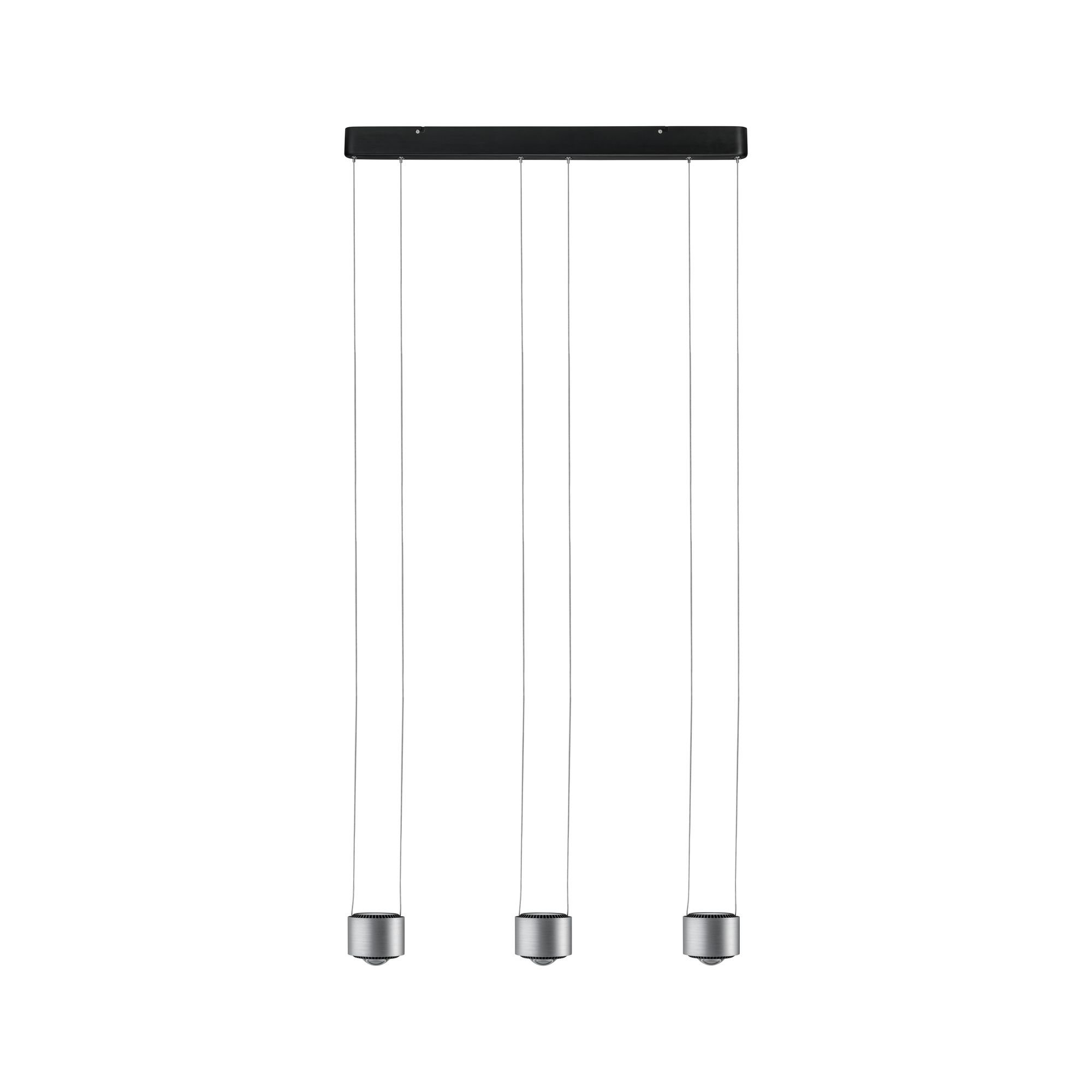 P 79720 LED závěsné svítidlo Aldan 3-ramenné 3x9W černá/hliník kartáčovaný stmívatelné - PAULMANN (obrázek 8)