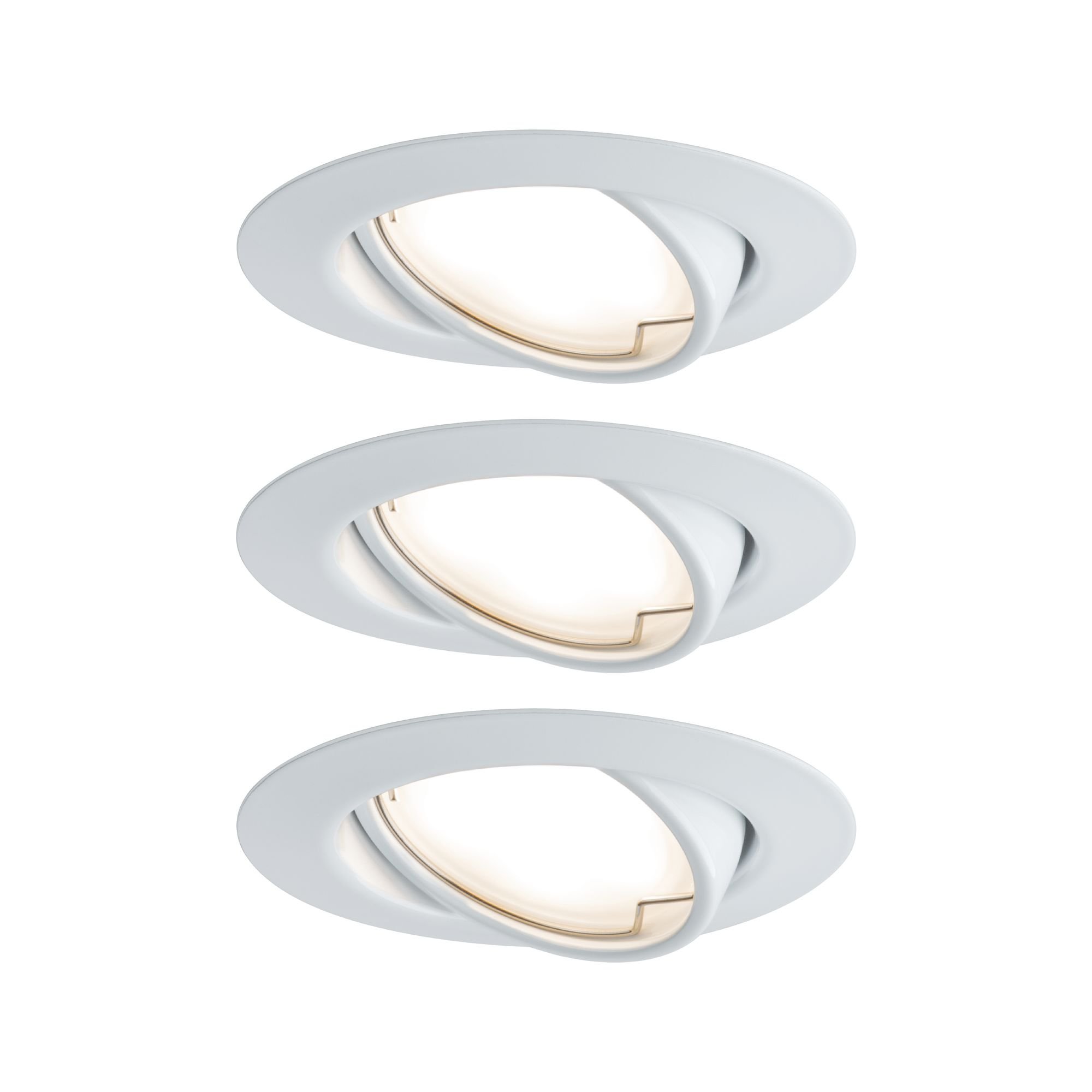 P 93423 Vestavné svítidlo LED Base kruhové 3x5W bílá mat nastavitelné - PAULMANN