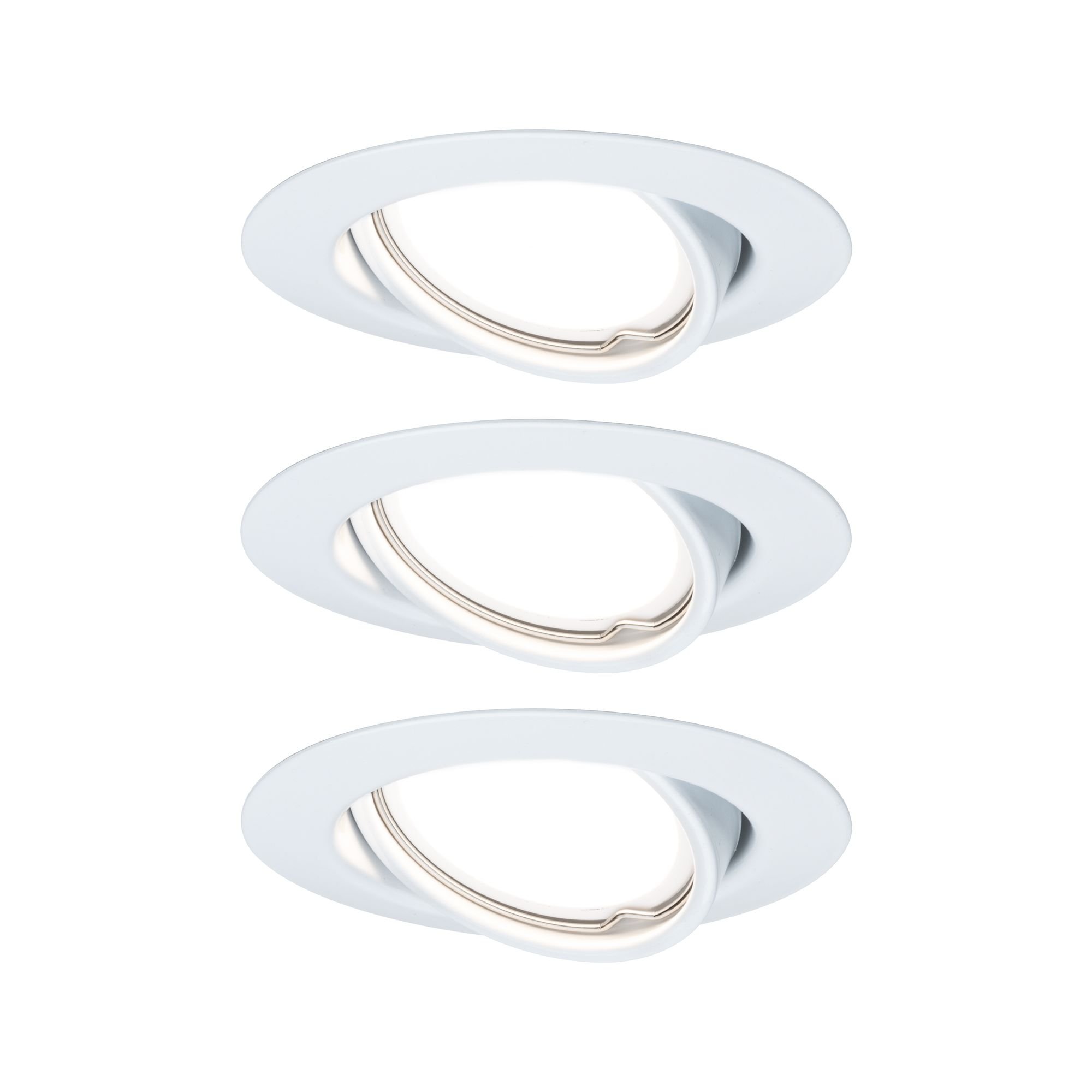P 93427 Vestavné svítidlo LED Base kruhové 3x5W bílá nastavitelné 3-krokové-stmívatelné - PAULMANN