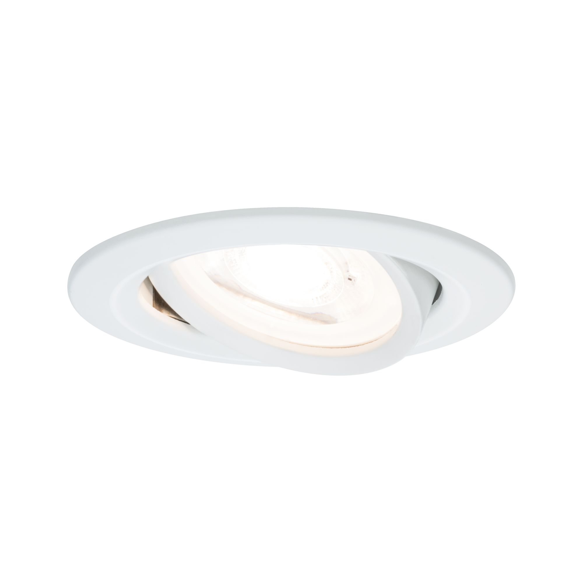 P 93430 Vestavné svítidlo LED Nova kruhové 1x6,5W GU10 bílá mat nastavitelné - PAULMANN