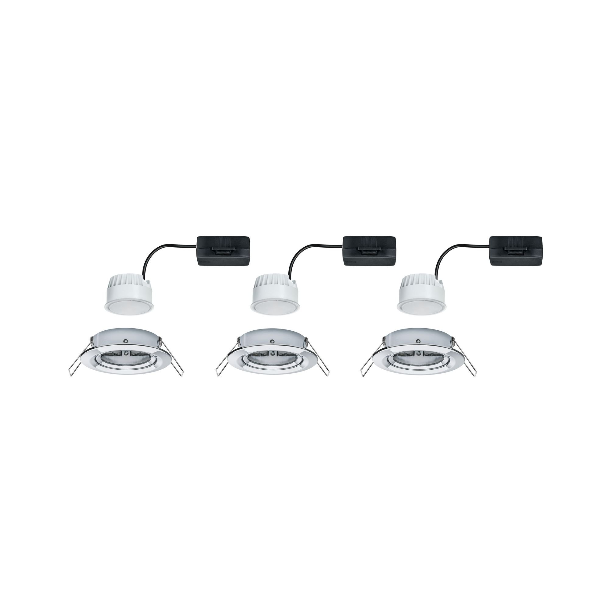 P 93452 Vestavné svítidlo LED Nova kruhové 3x6,5W chrom nastavitelné - PAULMANN (obrázek 3)