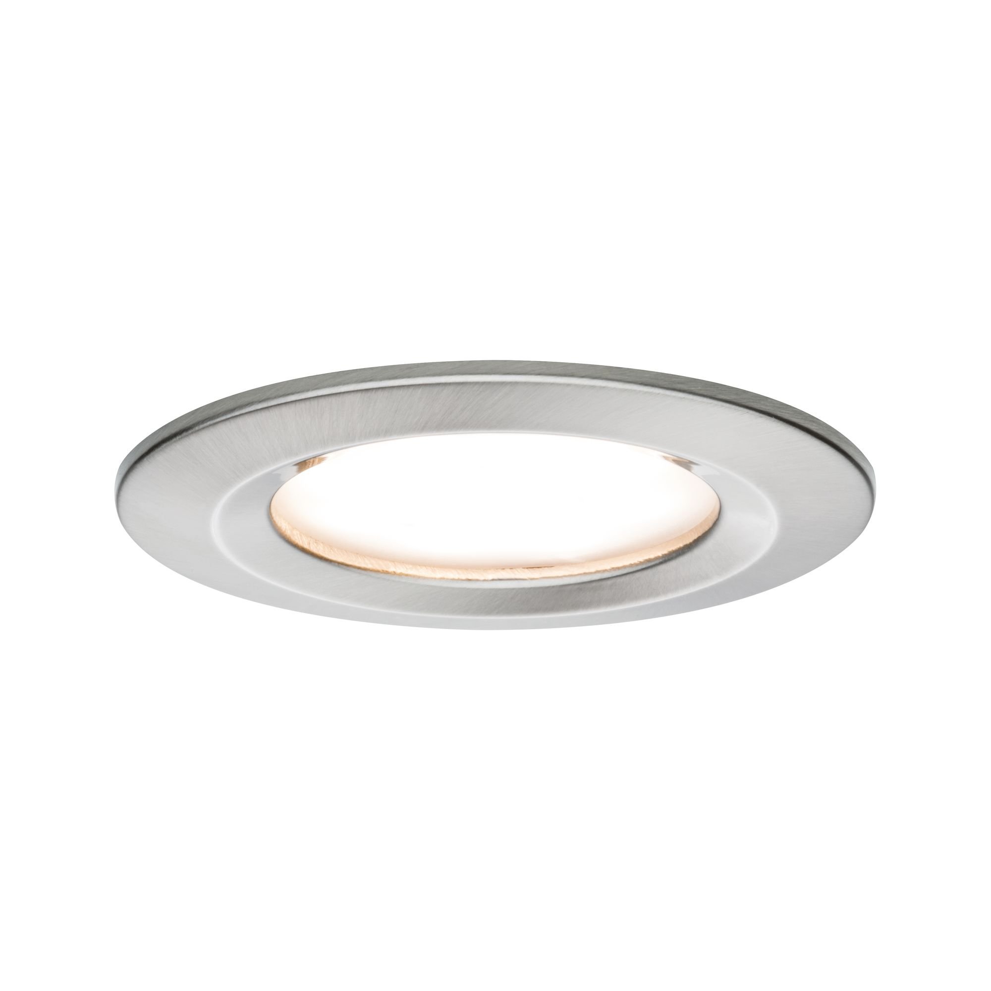 P 93457 Vestavné svítidlo LED Nova kruhové 1x6,5W kov kartáčovaný nevýklopné - PAULMANN