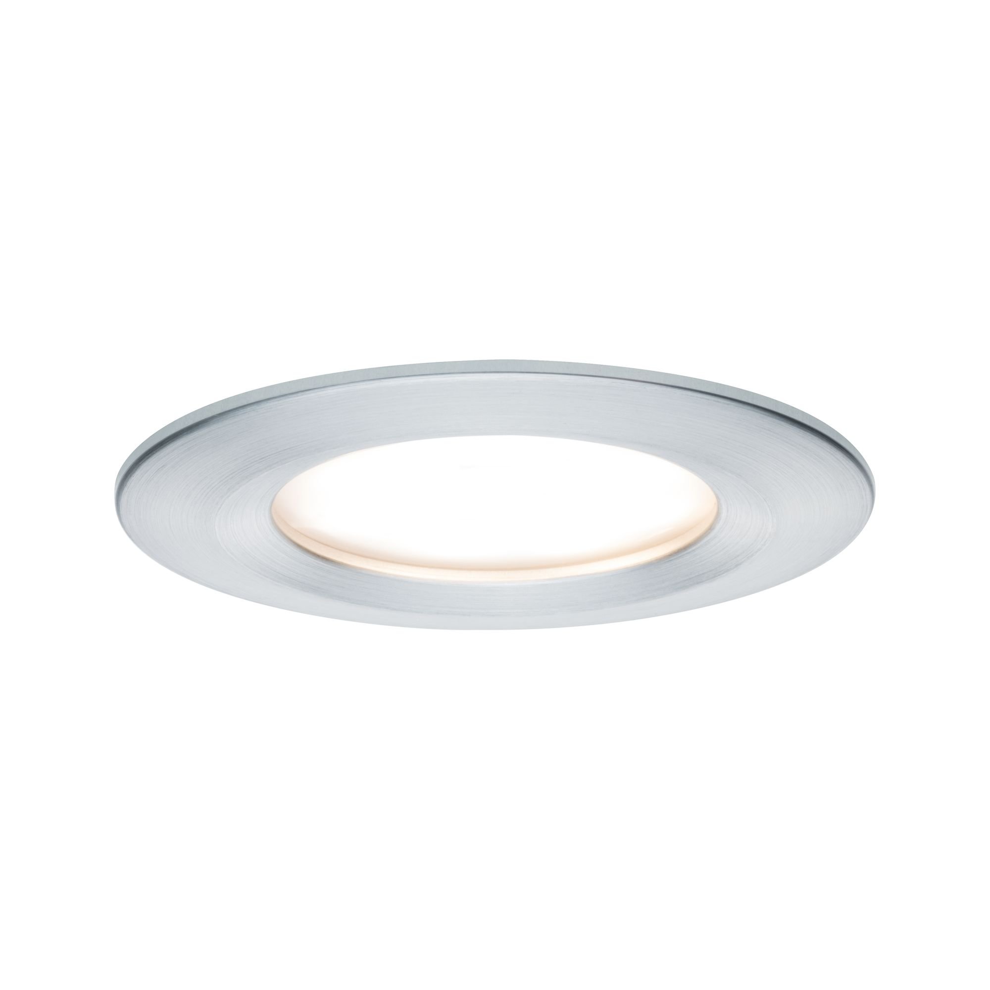 Levně P 93461 Vestavné svítidlo LED Nova kruhové 1x6,5W hliník broušený nevýklopné - PAULMANN
