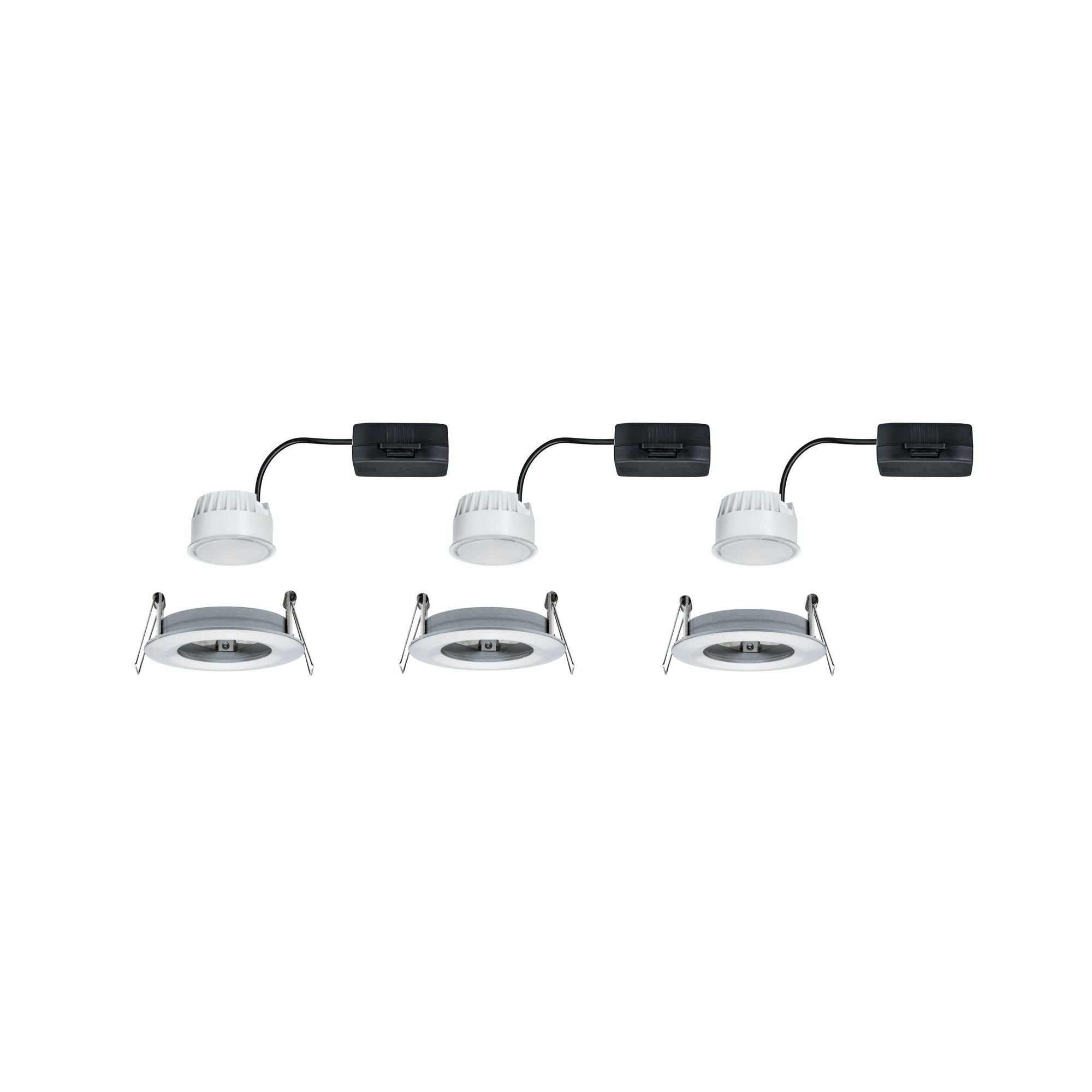 P 93462 Vestavné svítidlo LED Nova kruhové 3x6,5W hliník broušený nevýklopné - PAULMANN (obrázek 3)