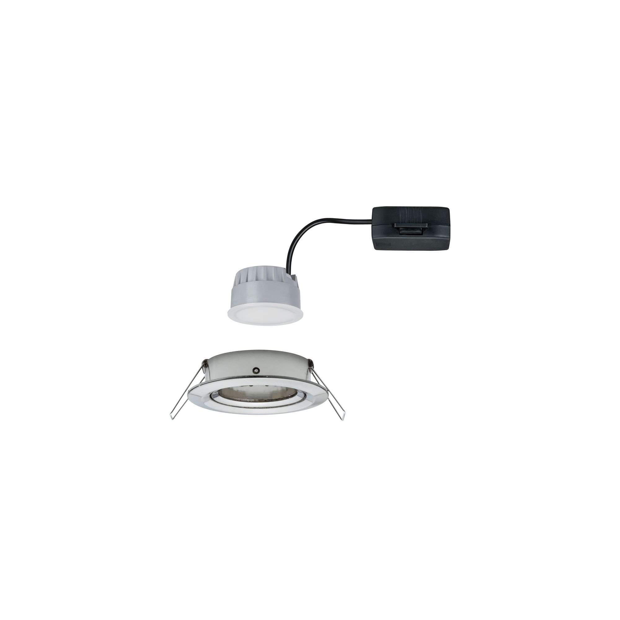 P 93482 Vestavné svítidlo LED Nova kruhové 1x6,5W kov kartáčovaný nastavitelné 3-krokové-stmívatelné - PAULMANN (obrázek 3)