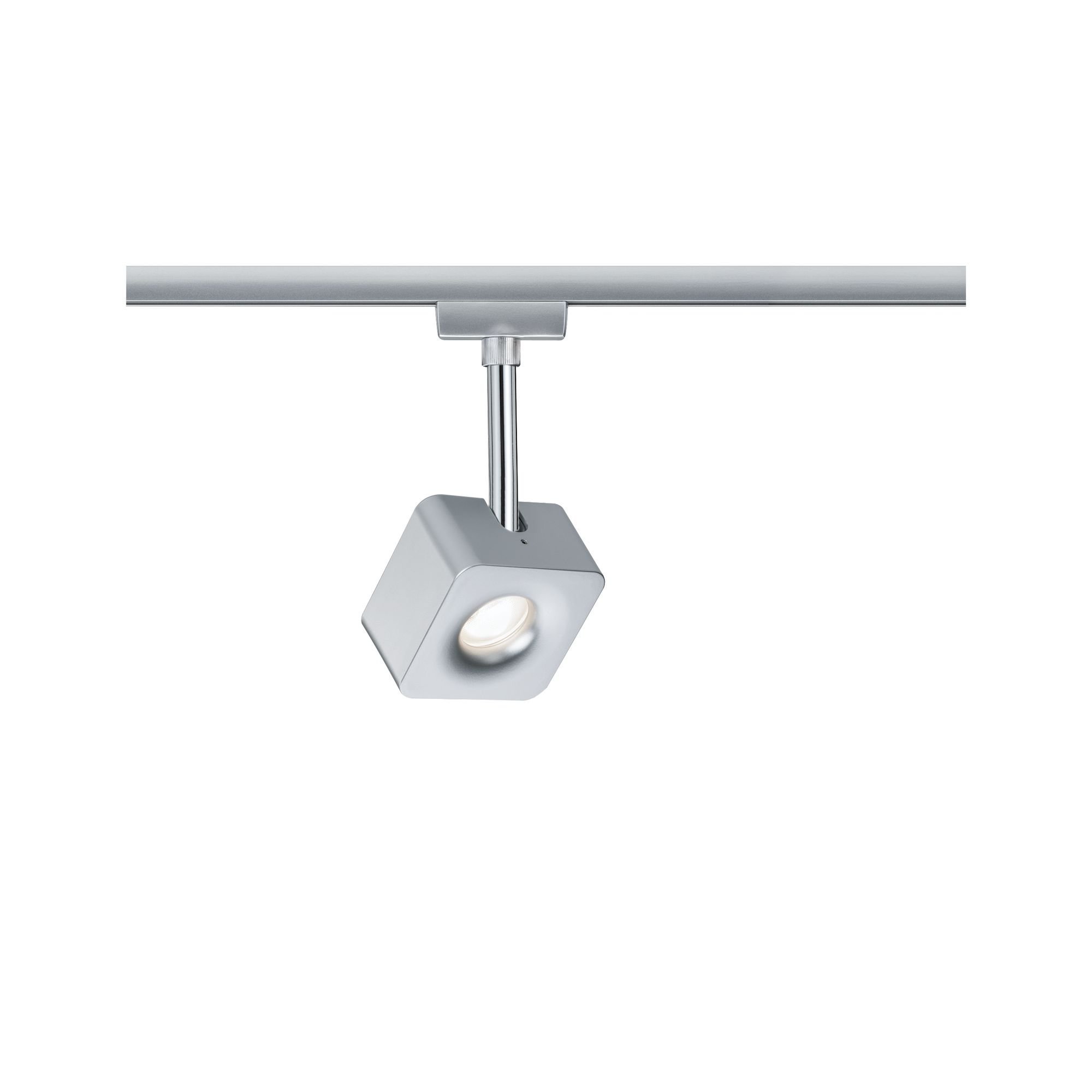 P 95510 URail LED spot Cube 8W matný chrom stmívatelné - PAULMANN