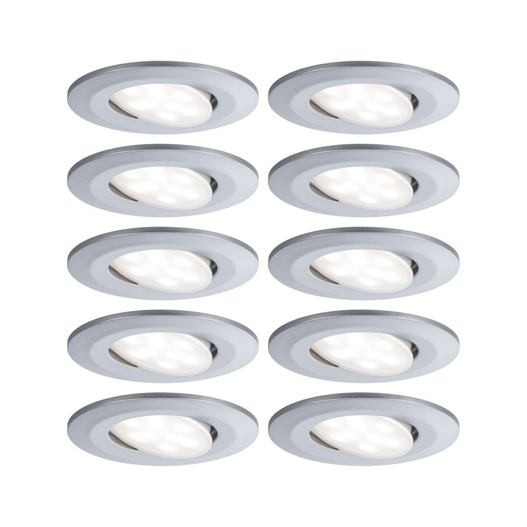 P 99923 Vestavné svítidlo LED Calla kruhové 10x6W matný chrom výklopné - PAULMANN