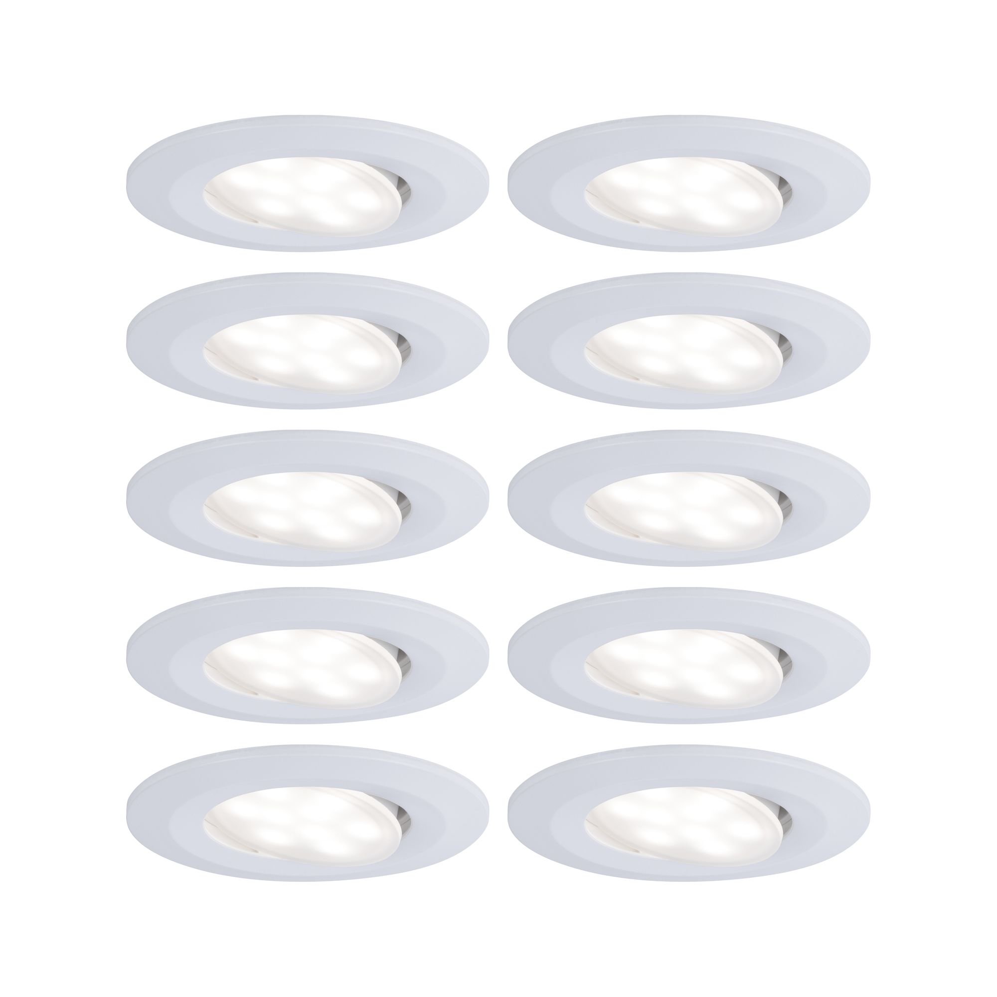 P 99924 Vestavné svítidlo LED Calla kruhové 10x6,5W bílá mat výklopné - PAULMANN