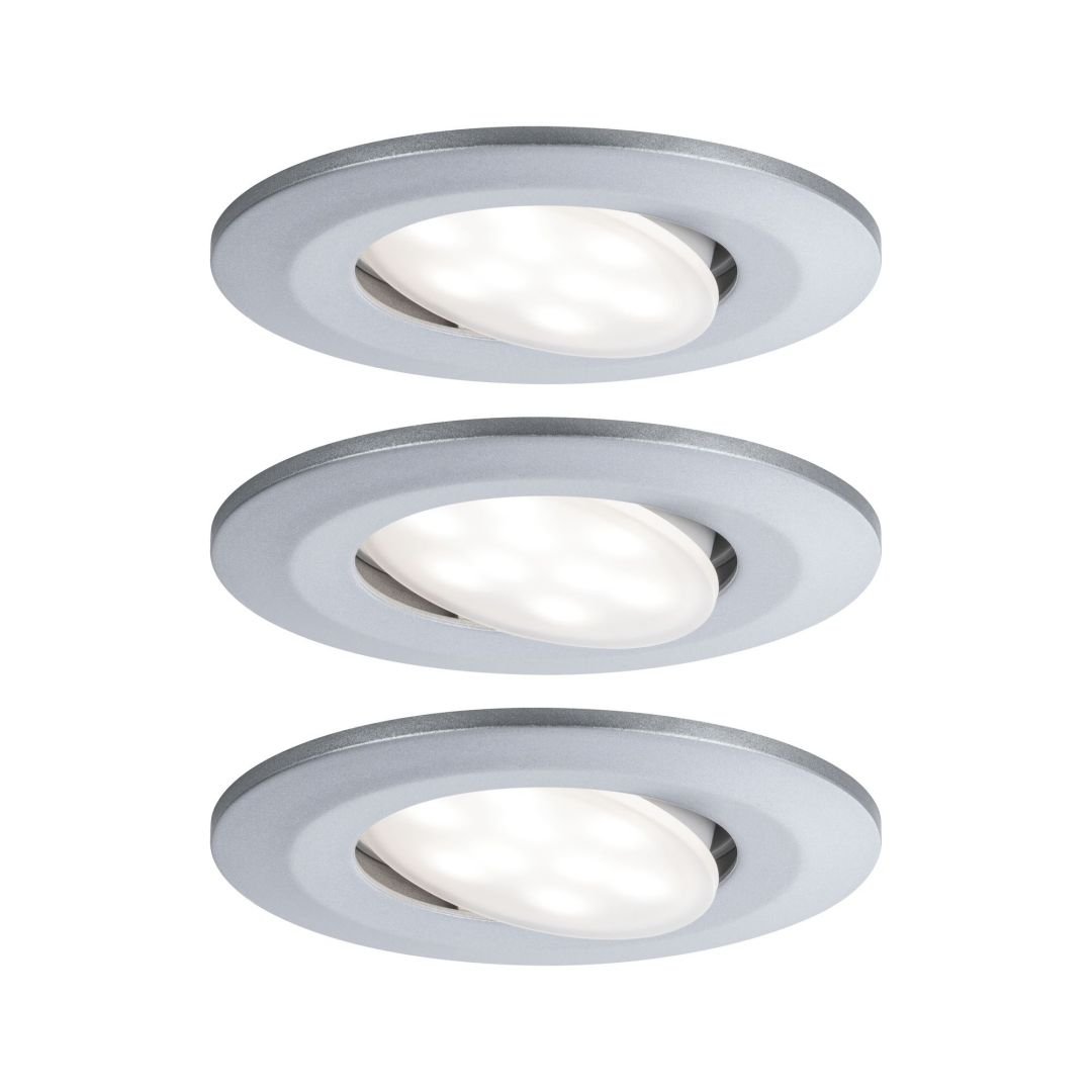 P 99929 Vestavné svítidlo LED Calla kruhové 3x6W matný chrom výklopné - PAULMANN