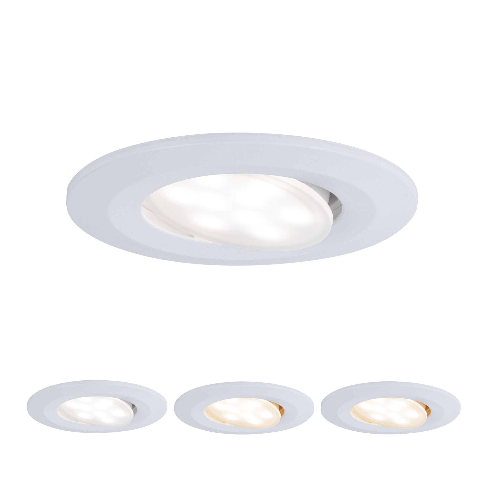 P 99934 Vestavné svítidlo LED Calla kruhové 1x5,5W bílá mat výklopné nastavitelná teplota barvy - PAULMANN