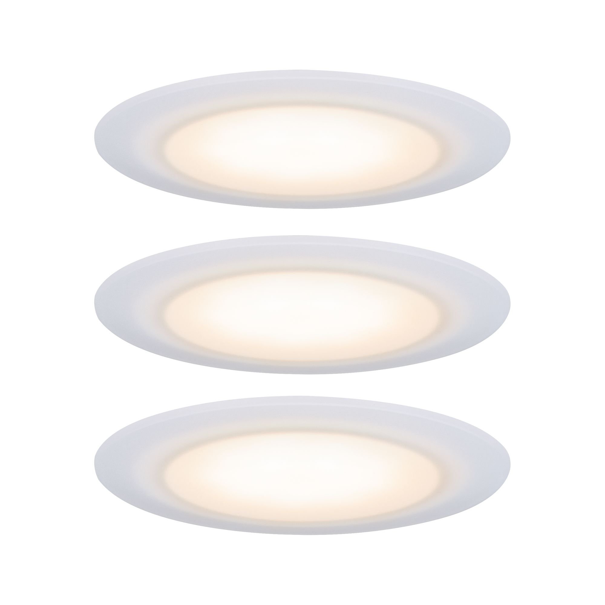 P 99942 Premium vestavná svítidla sada LED Suon WarmDim 2000-2700K 3x6,5W 230 V saténové - PAULMANN