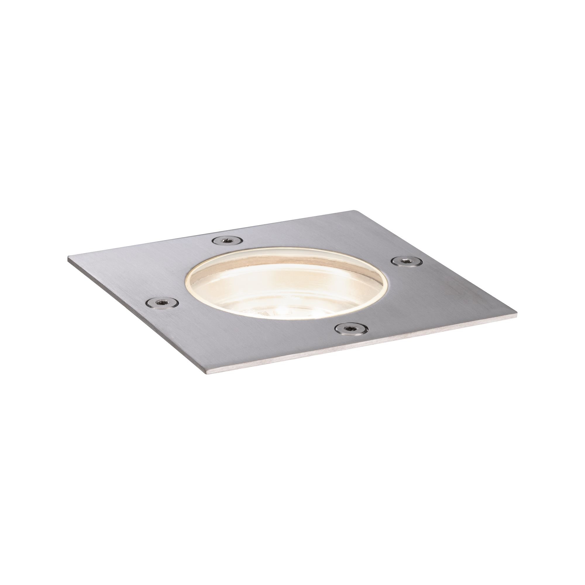 P 94227 Plug & Shine zemní svítidlo hranaté IP65 3000K 4W 24V stříbrná - PAULMANN