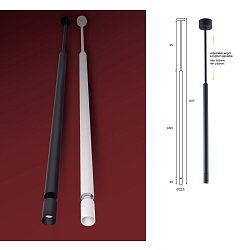 Obrázek pro produkt Závěsné svítidlo TUBULAR TILT LED 3W 3000K 40° černé (BPM 20195.06.SR.BK.D40.3K) - BPM