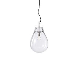 Obrázek pro produkt Závěsné svítidlo TIM SMALL 450mm čiré sklo + monutra nikl (1/80/95100/1/00000/450/A/N/2,5m) - BOMMA