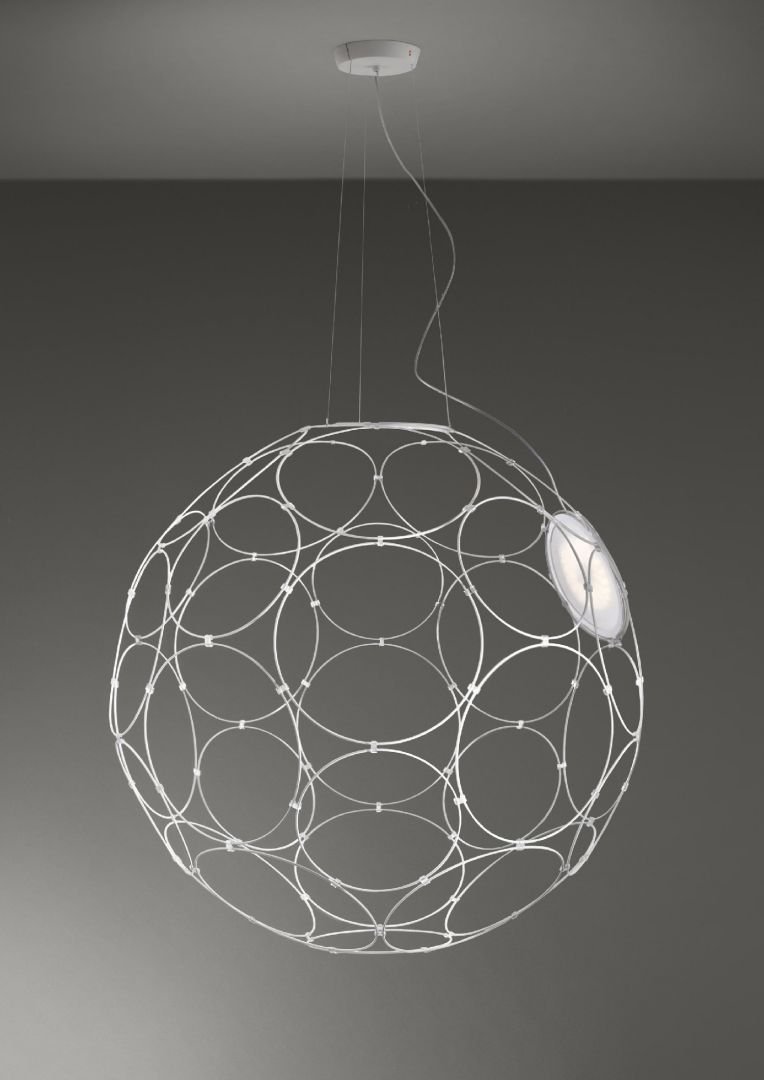 Levně FAB F30A0101 Závěsné svítidlo GIRO 67cm LED 17W 1850lm 3000K bílé - FABBIAN