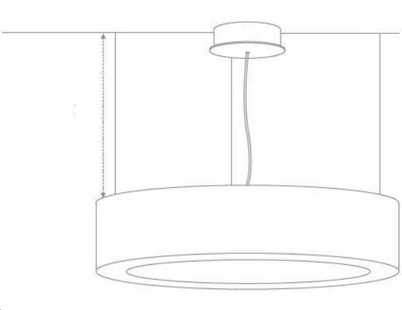 WD 86-5309-30 Závěsné svítidlo GABY 60Z LED 59,2W 230V 6968lm 3000K - ECO-DESIGN (obrázek 2)