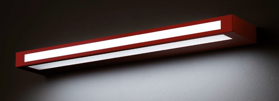 Levně WD 86-6742-30, 3005 Nástěnné svítidlo Rettangolo 9 LED 34,2W 230V 3000K 4035lm RAL 3005 IP44 - ECO-DESIGN