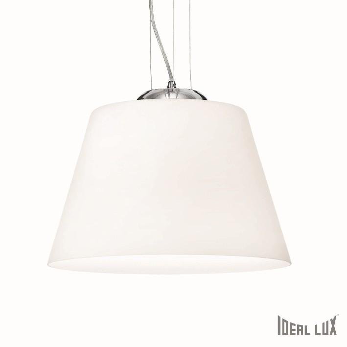 ILUX 025438 Závěsné svítidlo Ideal Lux Cylinder SP1 D40 bianco 025438 bílé 40,5cm - IDEALLUX