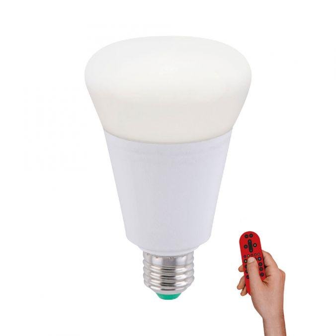 LD 08222-1 LOLA LED žárovka LOLA Bulb E27 14W 2700-5000K + RGB 1100lm vč.dálkového ovládání - LEUCHTEN DIREKT / JUST LIGHT