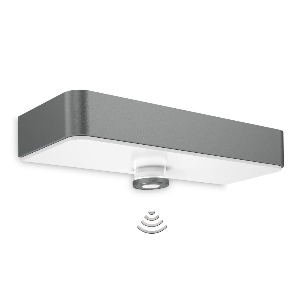STEIN 052959 Nástěnné venkovní svítidlo XSolar SOL-O S antracit WIRELESS 3000K IP44 - STEINEL