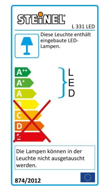 STEIN 053093 Nástěnné venkovní svítidlo L 331 LED antracit 9W IP44 senzor - STEINEL (obrázek 2)