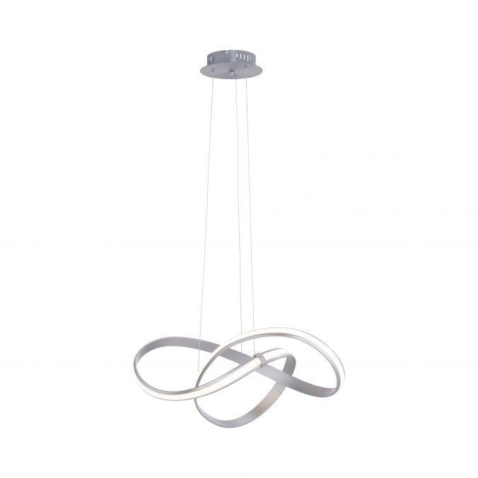 PN 8291-55 MELINDA LED design závěsné svítidlo, zakřivené, ocel SimplyDim 3000K - PAUL NEUHAUS