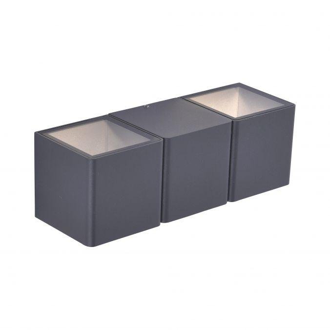 PN 9658-13 AKCE - MARCEL LED venkovní nástěnné svítidlo, 2-ramenné, antracit 3000K - PAUL NEUHAUS