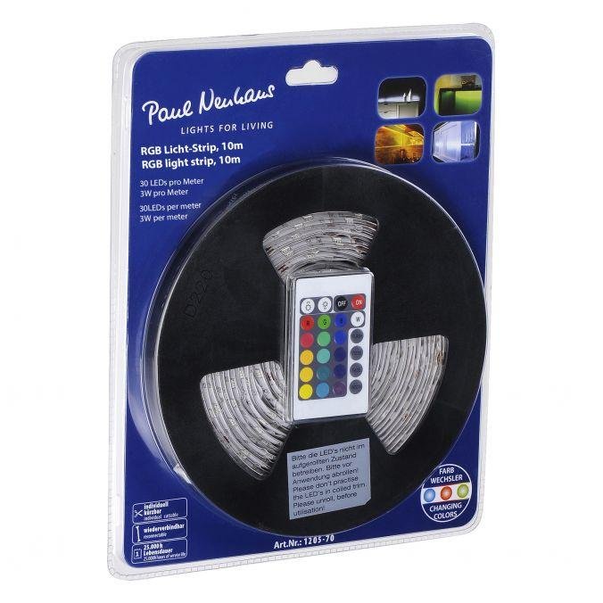 PN 1205-70 TEANIA LED pásek, RGB 10m dlouhé, se stmívačem a vypínačem RGB - PAUL NEUHAUS
