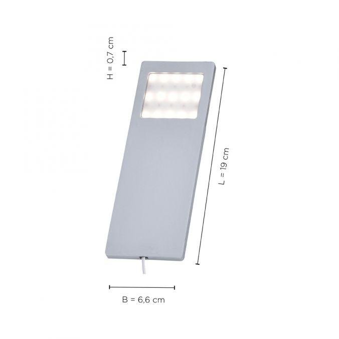 PN 1121-95-2 HELENA LED svítidla pod skříňku, hliník, modern 3000K - PAUL NEUHAUS (obrázek 3)