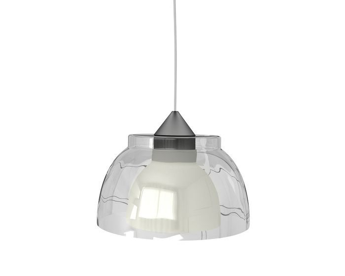 Levně PANIT SOS081 Závěsné svítidlo GILDA závěsná transparentní bílá 230V E27 15W - PAN INTERN.