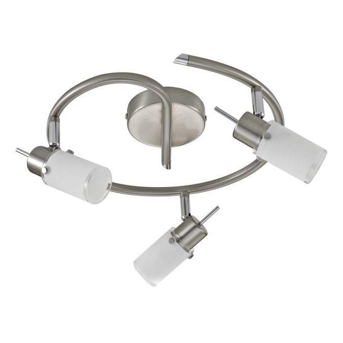 LD 11933-55 MAX LED LED stropní svítidlo, kruhové, ocel, sklo, 3-ramenné 3000K - LEUCHTEN DIREKT / JUST LIGHT
