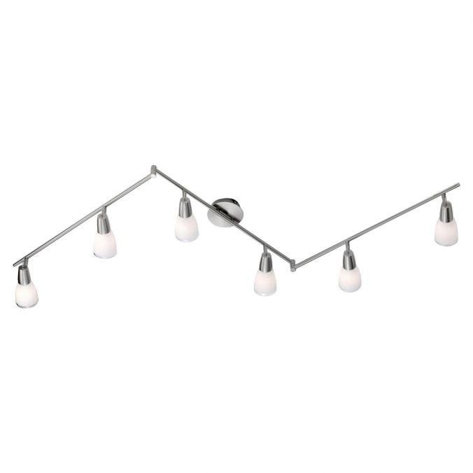 LD 11846-55 DORO Stropní svítidlo, 6-ramenné, nastavitelné, ocel 3000K - LEUCHTEN DIREKT / JUST LIGHT – JUSTLIGHT