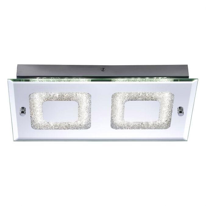 LD 11571-17 LISA LED stropní svítidlo, chrom, 2-ramenné, sklo 4000K - LEUCHTEN DIREKT / JUST LIGHT
