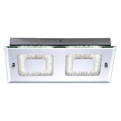 Obrázek pro produkt LISA LED stropní svítidlo, chrom, 2-ramenné, sklo 4000K - LEUCHTEN DIREKT / JUST LIGHT
