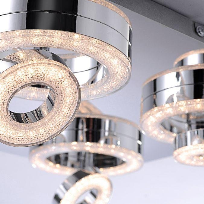 LD 14522-17 TIM LED stropní svítidlo, chrom, 4-ramenné, design 3000K - LEUCHTEN DIREKT / JUST LIGHT (obrázek 3)