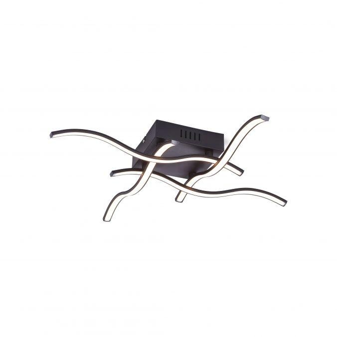 LD 15131-18 WAVE LED stropní svítidlo, černá, design vlny 3000K - LEUCHTEN DIREKT / JUST LIGHT