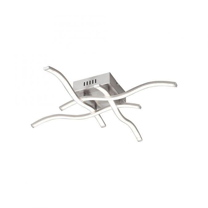 LD 15131-55 WAVE LED stropní svítidlo, moderní design, ocel 3000K - LEUCHTEN DIREKT / JUST LIGHT