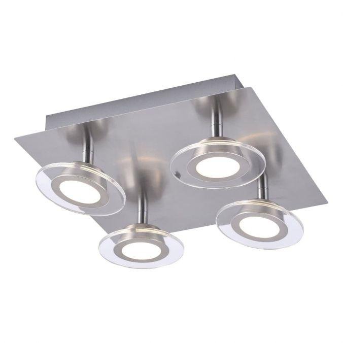 LD 12082-55 LOLA-MIKE LED stropní bodové svítidlo, 4-ramenné, ocel, modern RGB+3000-5000K - LEUCHTEN DIREKT / JUST LIGHT – JUSTLIGHT